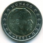Монако, 2 евро 2001 год (AU)