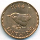 Великобритания, 1 фартинг 1944 год (UNC)