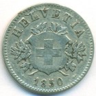 Швейцария, 20 раппенов 1850 год
