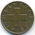 Швейцария, 2 раппена 1952 год (AU)