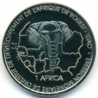 Бенин, 1500 франков 2005 год (UNC)