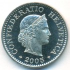 Швейцария, 10 раппенов 2005 год (UNC)