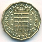 Великобритания, 3 пенса 1966 год (UNC)