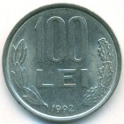 Румыния, 100 леев 1992 год (AU)