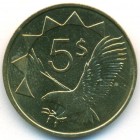 Намибия, 5 долларов 1993 год (UNC)