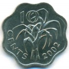 Свазиленд, 10 центов 2002 год (UNC)