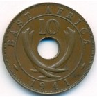 Британская Восточная Африка, 10 центов 1941 год I