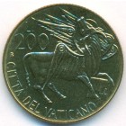 Ватикан, 200 лир 1985 год (UNC)