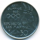 Сан-Марино, 50 лир 1980 год (UNC)