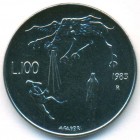 Сан-Марино, 100 лир 1983 год (UNC)