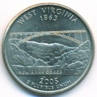 США, 25 центов 2005 год P (UNC)