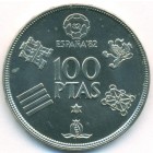 Испания, 100 песет 1980 год (UNC)