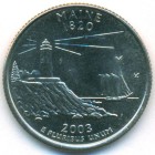 США, 25 центов 2003 год D (UNC)