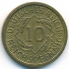 Веймарская республика, 10 рейхспфеннигов 1935 год D
