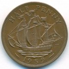 Великобритания, 1/2 пенни 1959 год
