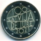 Латвия, 2 евро 2021 год (UNC)