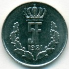 Люксембург, 5 франков 1981 год (UNC)