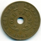 Южная Родезия, 1 пенни 1943 год