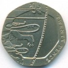 Великобритания, 20 пенсов 2008 год (UNC)