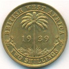 Британская Западная Африка, 2 шиллинга 1939 год KN (AU)