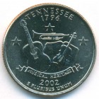 США, 25 центов 2002 год D (UNC)