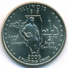 США, 25 центов 2003 год P (UNC)