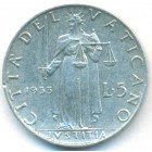 Ватикан, 5 лир 1953 год