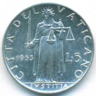 Ватикан, 5 лир 1953 год (UNC)