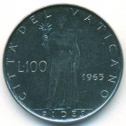Ватикан, 100 лир 1965 год (UNC)