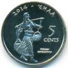 Уэйапайп (индейская резервация), 5 центов 2014 год (UNC)