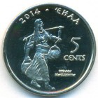 Уэйапайп (индейская резервация), 5 центов 2014 год (UNC)