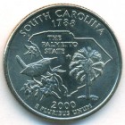 США, 25 центов 2000 год D (UNC)
