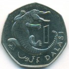 Гамбия, 1 даласи 1987 год (UNC)