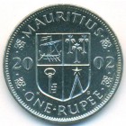 Маврикий, 1 рупия 2002 год (UNC)