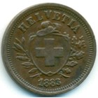 Швейцария, 1 раппен 1883 год
