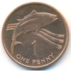 Острова Святой Елены и Вознесения, 1 пенни 1997 год (UNC)
