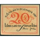 Германия, 20 пфеннигов 1921 год НОТГЕЛЬД