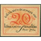 Германия, 20 пфеннигов 1921 год НОТГЕЛЬД