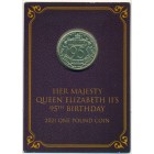 Гибралтар, 1 фунт 2021 год (BU)