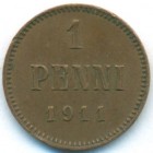 Княжество Финляндия, 1 пенни 1911 год