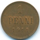 Княжество Финляндия, 1 пенни 1914 год (UNC)