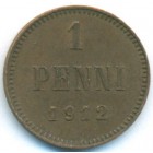 Княжество Финляндия, 1 пенни 1912 год