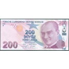 Турция, 200 лир 2009 год (UNC)