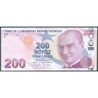 Турция, 200 лир 2009 год (UNC)