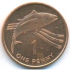 Острова Святой Елены и Вознесения, 1 пенни 1997 год (UNC)