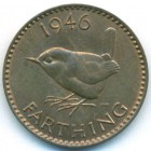 Великобритания, 1 фартинг 1946 год (UNC)