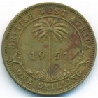 Британская Западная Африка, 1 шиллинг 1951 год