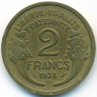 Франция, 2 франка 1938 год