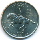 США, 25 центов 1999 год D (UNC)