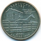 США, 25 центов 2001 год P (UNC)